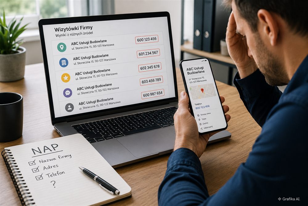 Co się stanie, gdy firma używa różnych numerów telefonu w cytowaniach NAP