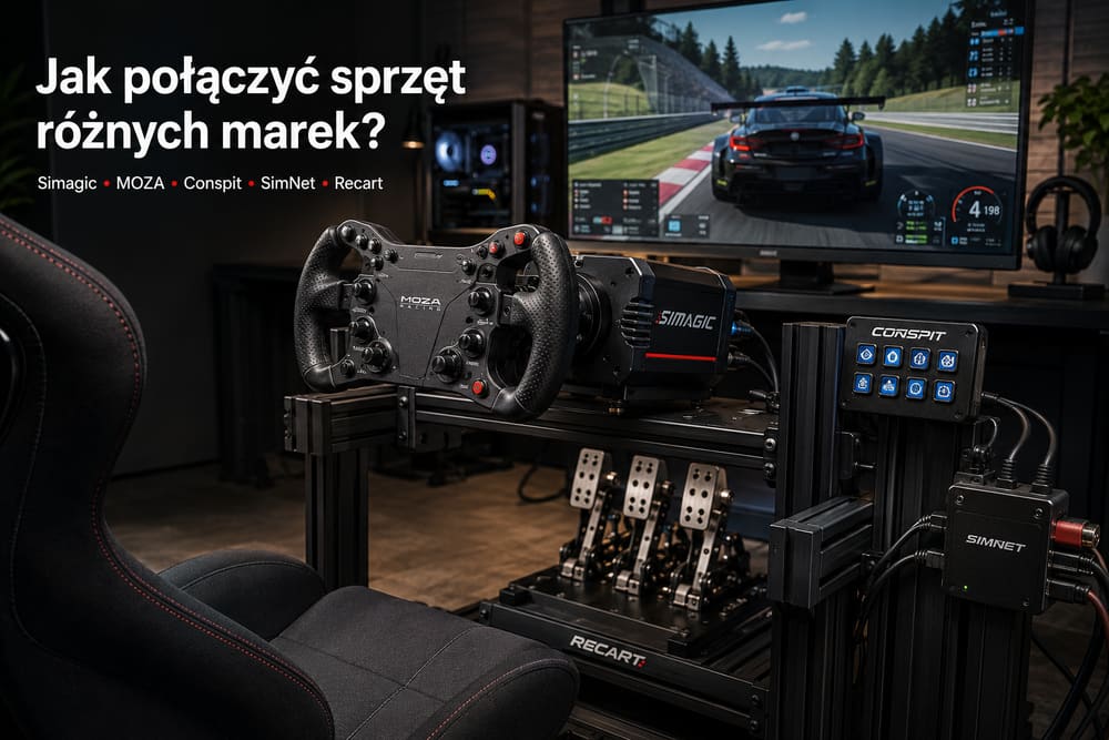Simagic, Moza Racing, Conspit, Simnet czy Recart – jak połączyć sprzęt różnych marek?